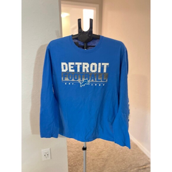 Detroit Lions NFL Football Long Sleeved T-Shirt Men’s Size Large - Picture 1 of 7